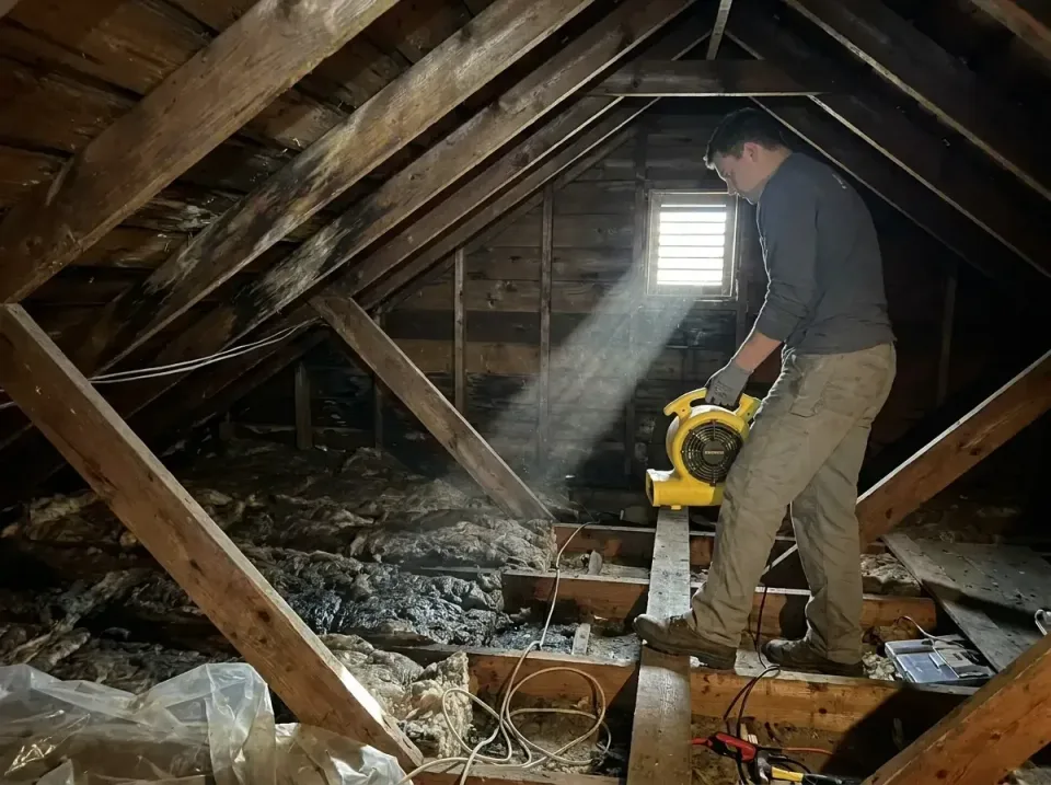 attic-water-damage-drying-proc-007 — frequently asked questions, Emergency Water Extraction & 24/7 Flood Response in Newtown…